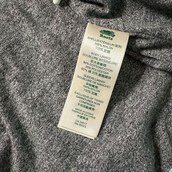 Roots Canada Baby Blue Snap Button Hooded Windbreaker Rain Jacket - Picture 11 of 12